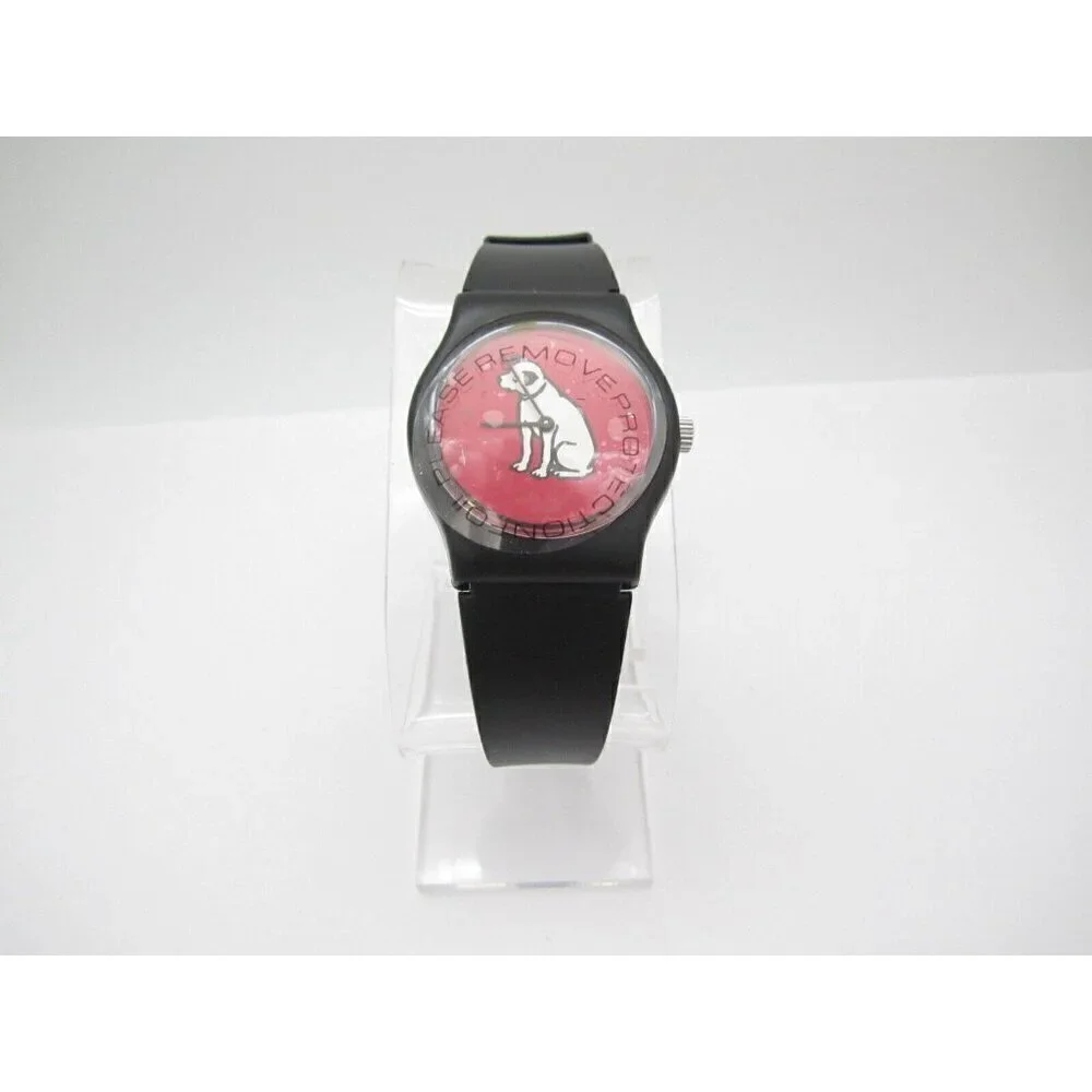 Vtg Women RCA Dog Quartz WR Analog 32mm Dial Round Watch (G691) 